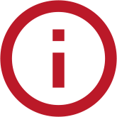 Symbol mit einem großen I für eine Info